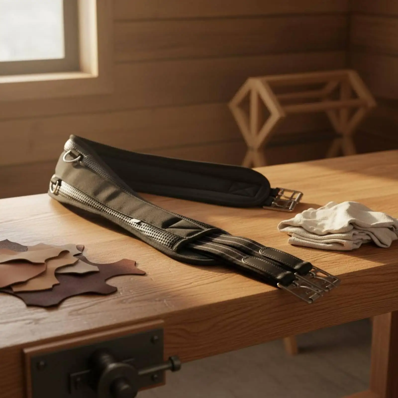 sangle-de-selle-equestre-rembourree-pour-cheval-avec-un-design-incurve-et-des-accessoires-en-alliage