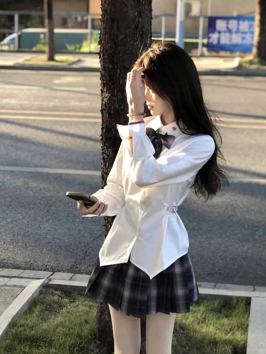 Japan Women White Shirt Korean Preppy Style Long Sleeve Turn Down Collar Blouse Female JK Uniform Sexy Slim Sweet Tops Autumn