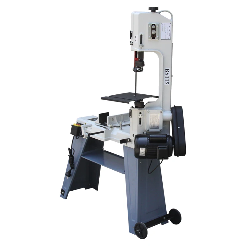 Woodworking Metal Sawing Machine 220V Band Saw Machine Multifunction Electric Desktop Vertical Band Sawing Machine BS115