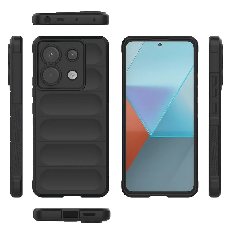 For Poco X6 5G Case Cover Xiaomi Poco X6 Pro 5G Capas Shockproof Colour Back Lens Protective Bumper Soft TPU Fundas Poco X6 5G image 6