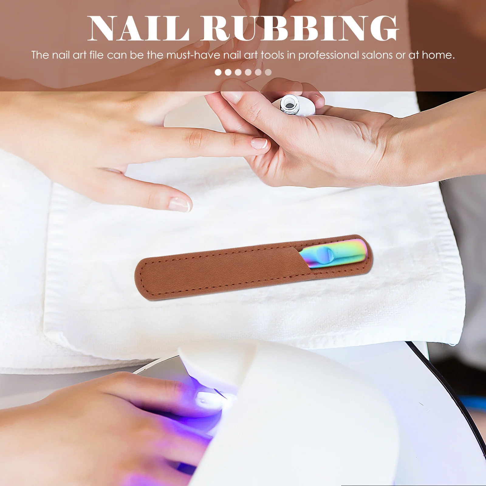 

Nail Polishing Strip Professional Double-Sided Stainless Steel Nail File For Manicure Lightweight Durable Fingernail