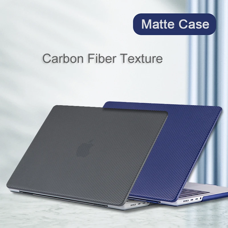 Laptop Case for Apple Macbook Air Pro 13 14 16 Inch Carbon Fiber Texture Cases Sleeve Soft Thin Protective Notebook Cover