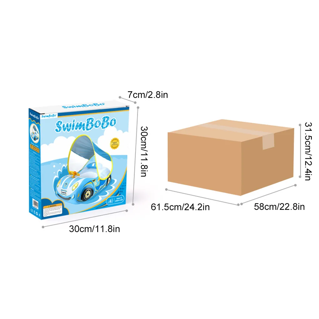 Cool รถเด็กว่ายน้ําที่นั่งลอยแหวน Inflatable ทารกลอยสําหรับฤดูร้อนเด็กว่ายน้ําเรือวงกลมเด็กวัยหัดเดินอาบน้ําน้ําของเล่น