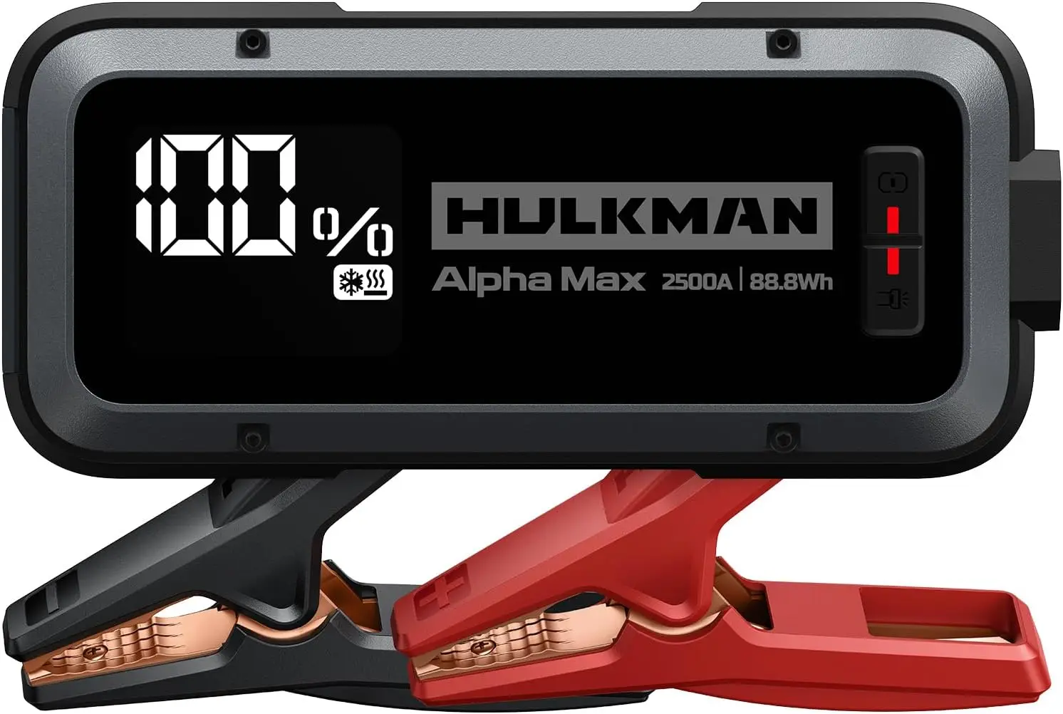 

Alpha Max Space Gray, 2500A 88.8Wh Car Battery Jump Starter with -40℉ Start Tech, 12V Portable Jump Box, 3.3" LED Display Jump P