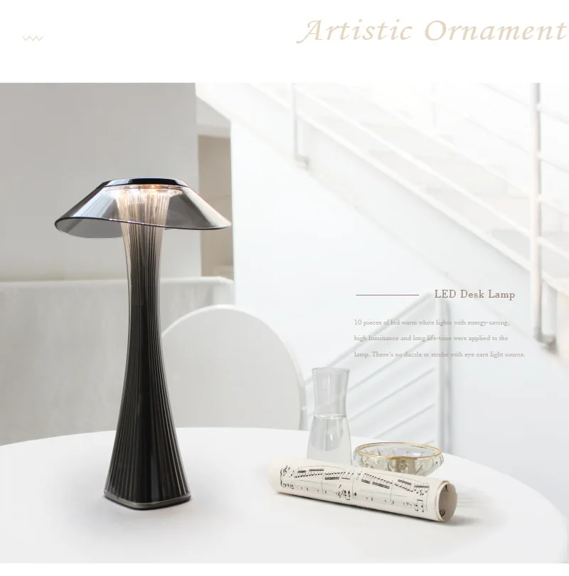 Nordic Minimalista LED Desk Lamp, Carregamento USB, Restaurante Toque, Ajustável Eye Care Leitura, Decoração do Quarto, Lâmpada de cabeceira