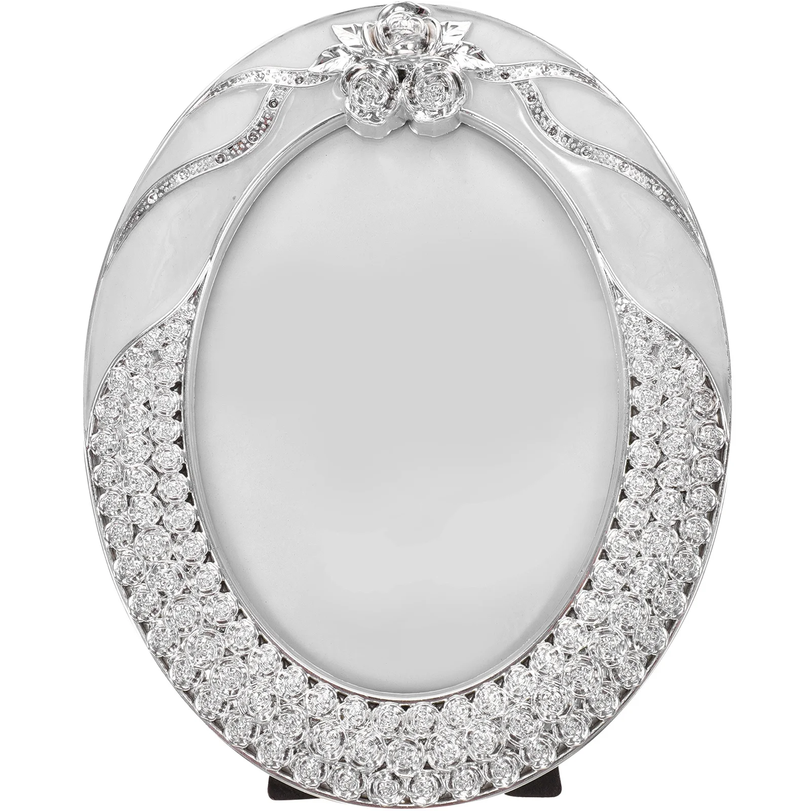 

Vintage Oval Photo Frame Glass Front Sturdy Resin Retro Style Desktop Tabletop Picture Display Frame Home Decor