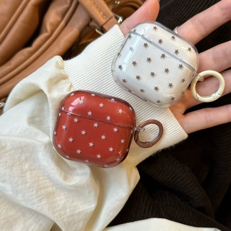 

Transparent StarsIMDEarphone Sleeves Suitable for Appleairpods2/3Minimalist Anti-dropPRO2/PRO3Cartoon