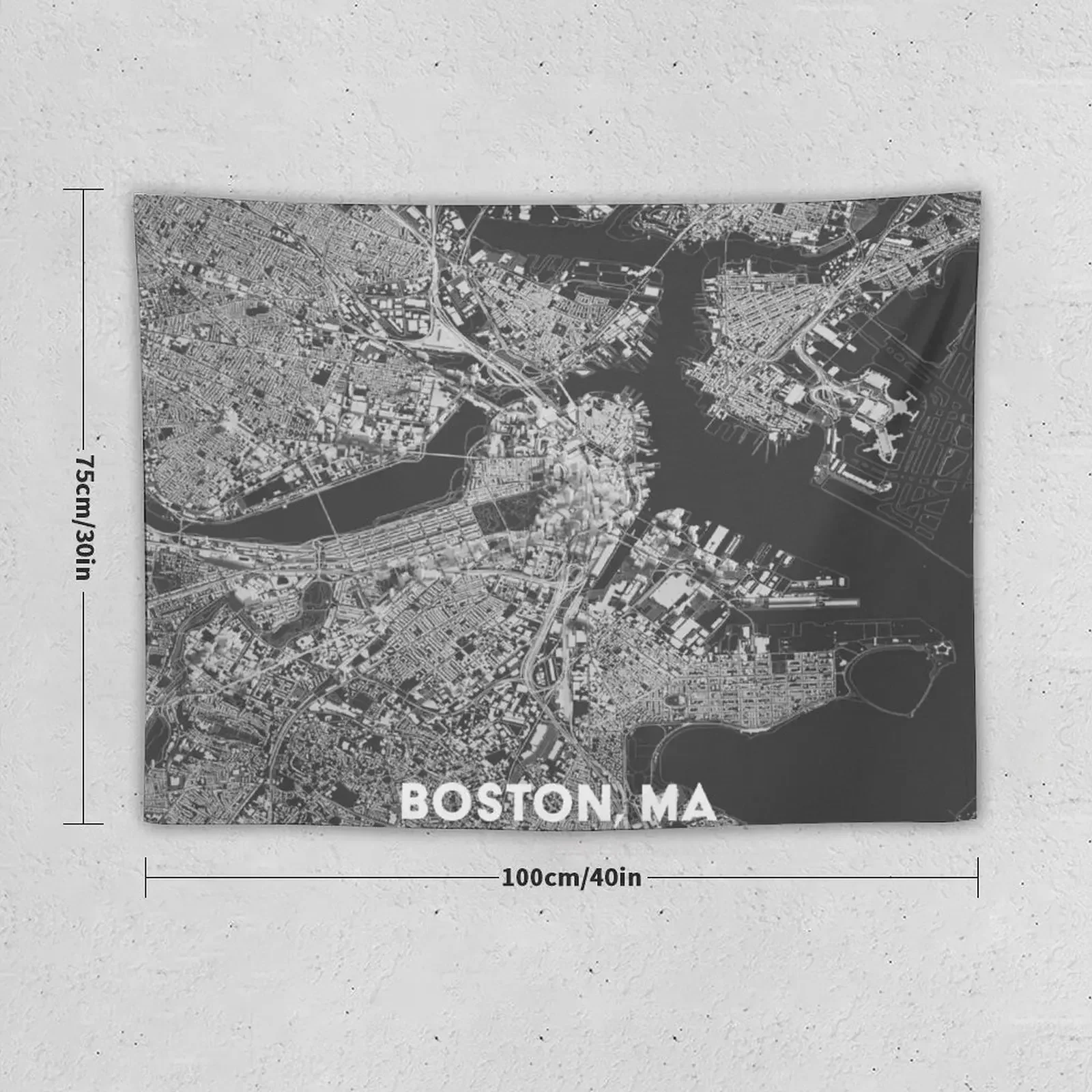 Boston, MA Tapestry Kawaii Room Decor Wall Tapestries Tapestry