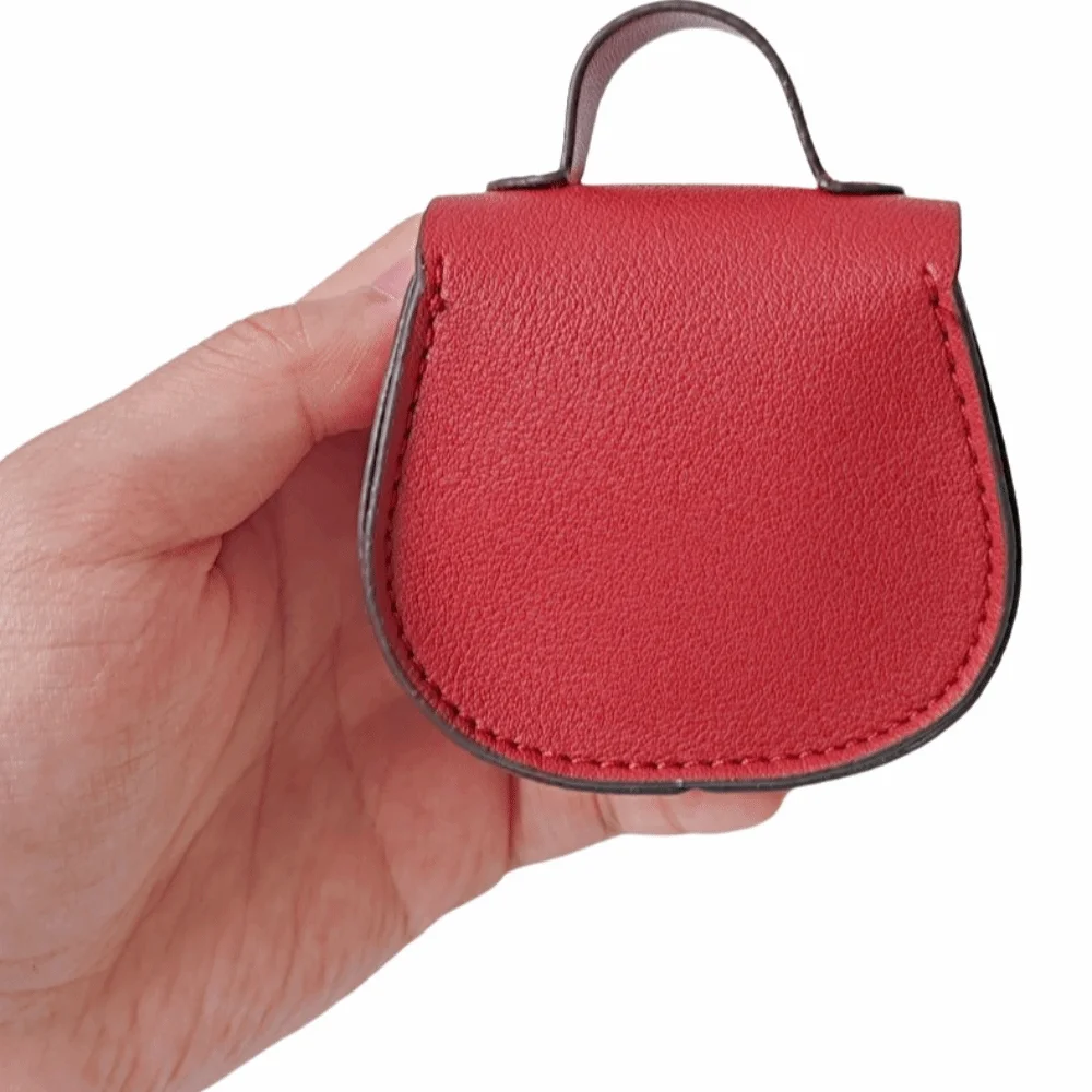 Zipper Closure Versatile Saddle Bag Small Size Pendant Style Small Coin Purse Loose Change Pendant Premium Leather