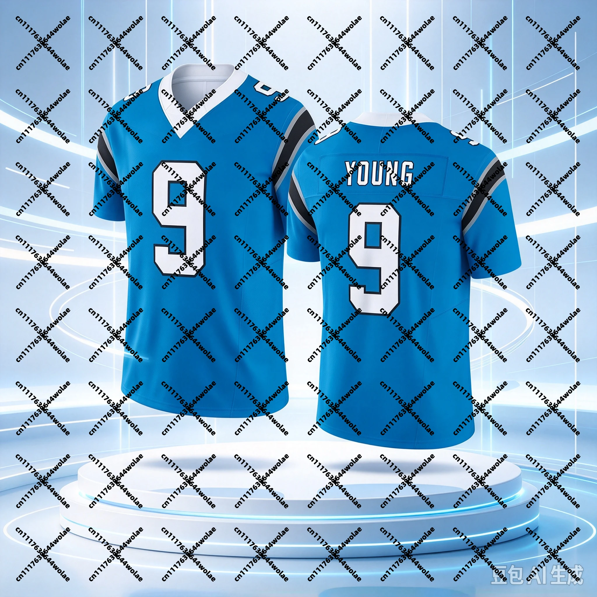 Men's #9 Bryce Young Black Limited Edition Short Sleeve American Football Top Rugby Sport Uniform for Fans Family Matching