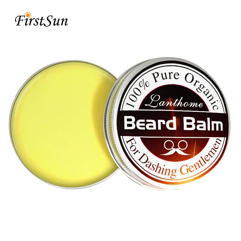 Natural Beard Balm Wax Beard Growth Oil for Men Moisturizing Smoothing Beard Styling Professional Care Cream Skin Care