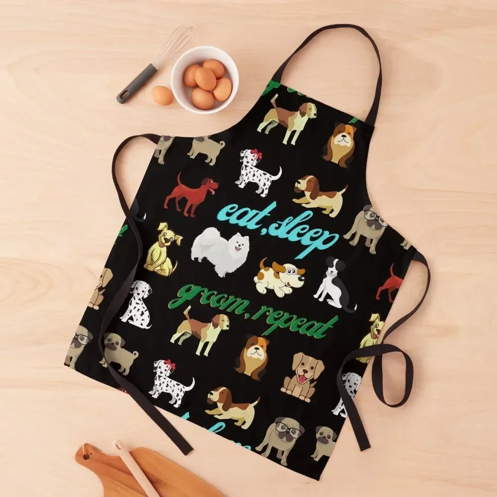 dog grooming shirts gifts Apron Woman Kitchen For Women Chef Uniform Women For Man Apron