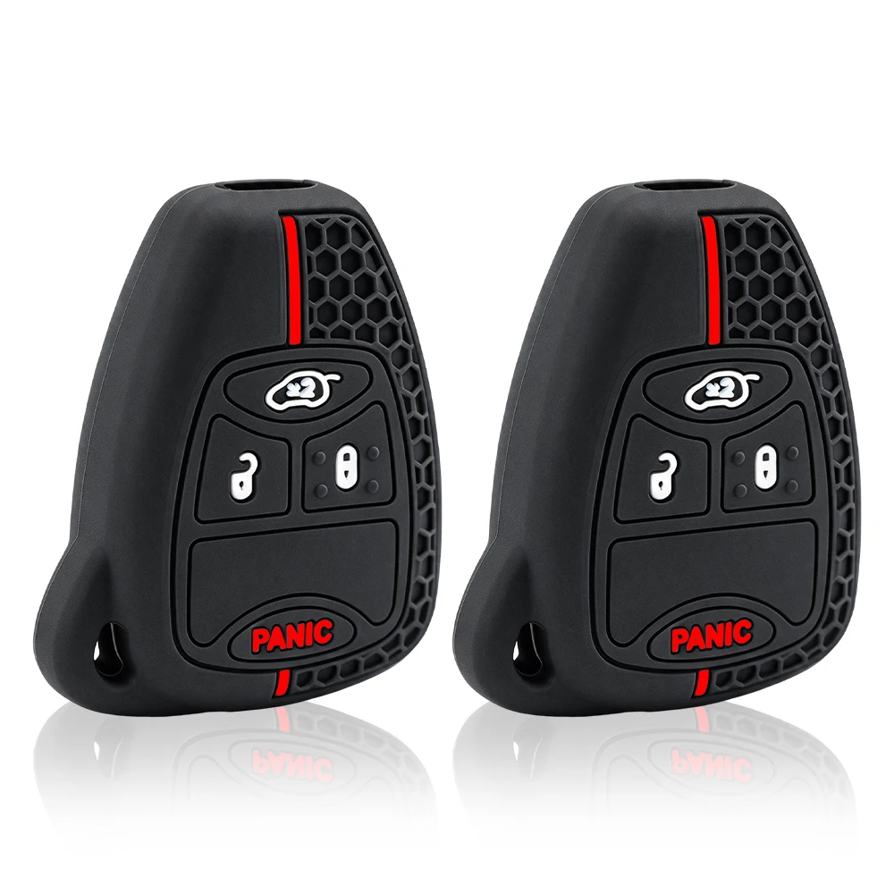 Car Key Case for Dodge Avenger Caliber Cool Bo for Chrysler Voyager 300c Pacifica for Jeep Grand Cherokee Compass Patriot Holder