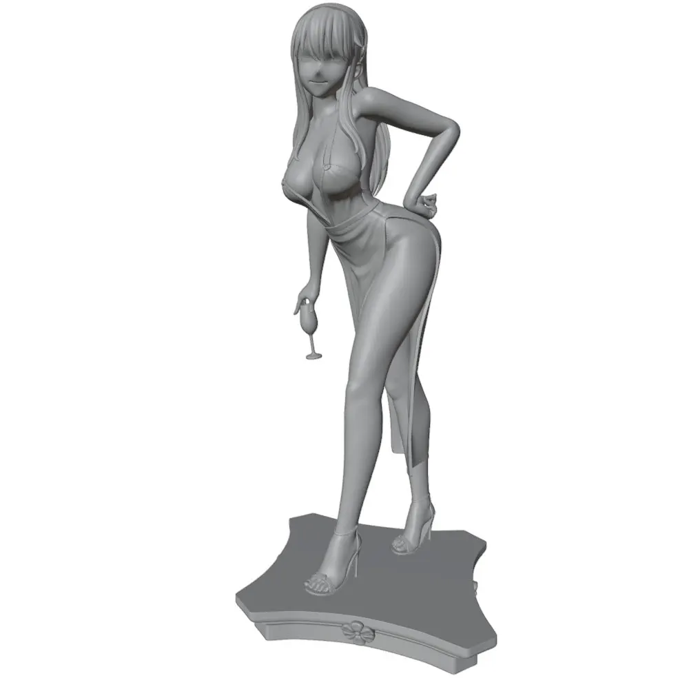 Figura de resina gris impresa en 3D DIY, sin montar ni pintar - imagen 5