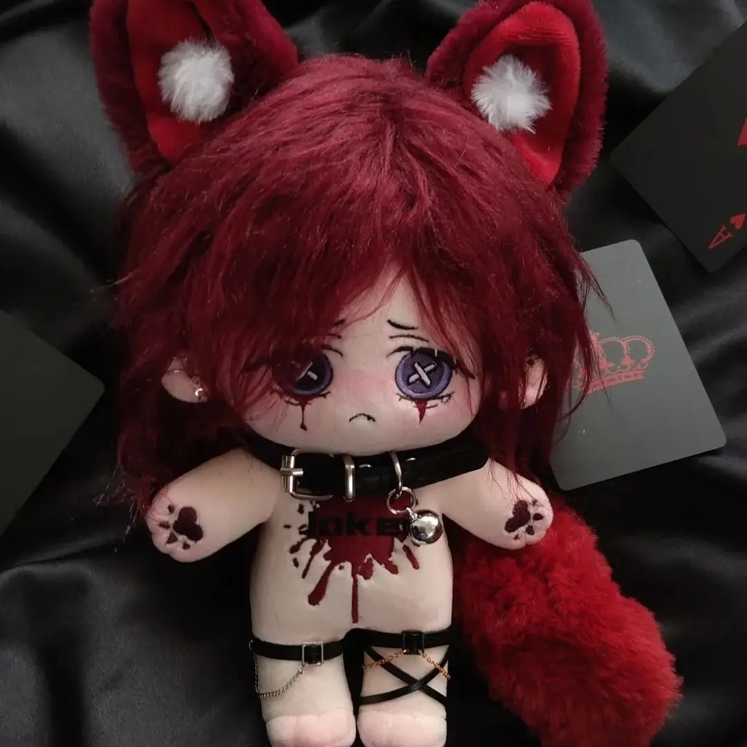 

Game Identity Ⅴ Joker Weeping Clown Monster Girl Plush Doll Body 20cm Cosplay Dress Up Toys With Ear Tail Dolls Gift