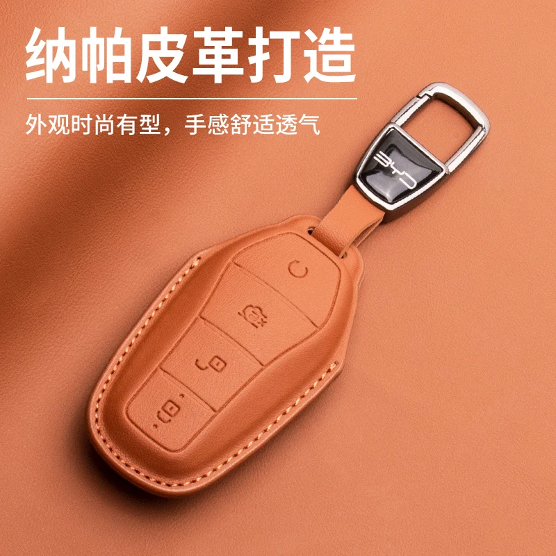 Per BYD Keycase Cover chiave in pelle Dolphin Seagull Song Plusdmi maschio Yuan Plus Tang Song Pro Qin Plus