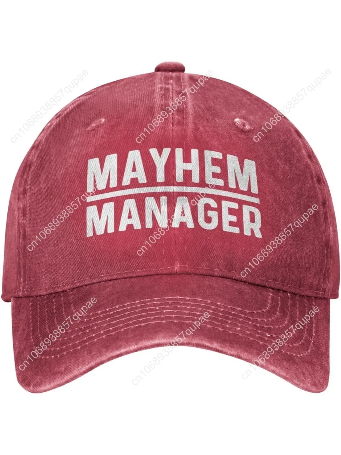 

Mayhems Manager Hat Men Baseball Cap with Design Hats