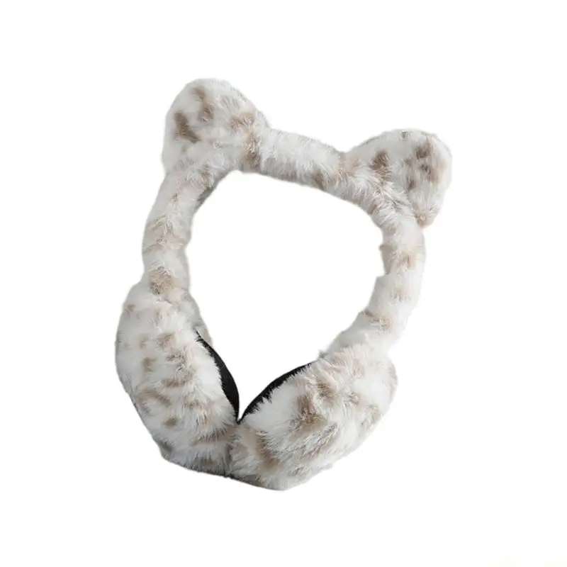 

31BF Наушники в мультяшном леопардовом стиле для холодной погоды Удобные чехлы для ушей