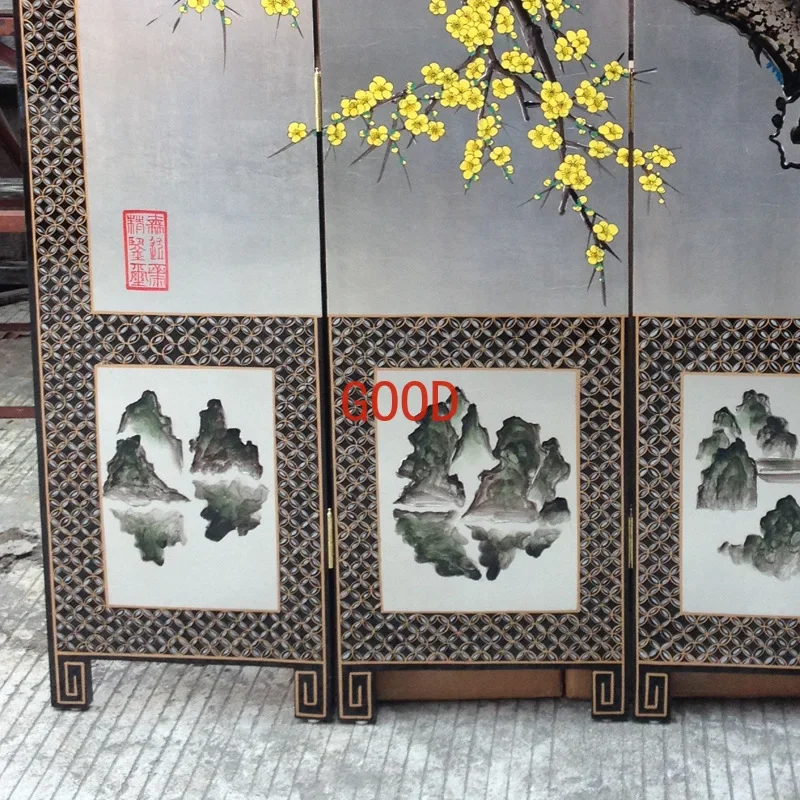 Hand Painting Huangmei Spring-Telling Paintings Hotel Furniture Live Decoration Background Wall