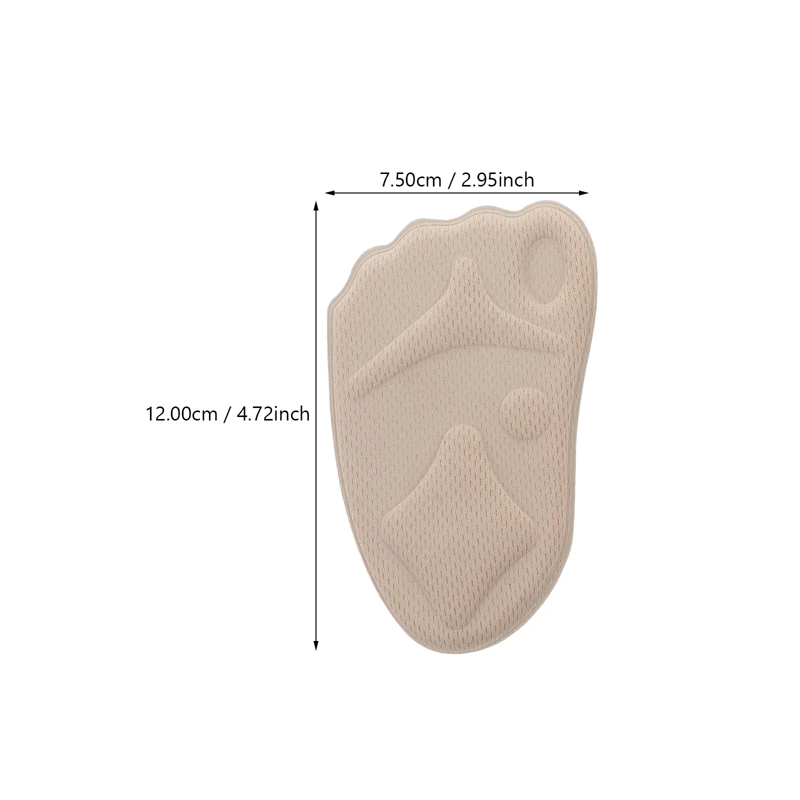 8 قطعة منصات الأمامية عالية الكعب النعال لتخفيف الآلام إدراج حذاء شبكة مريحة دعم القدم نعال تقويم العظام أدوات العناية بالقدم #5