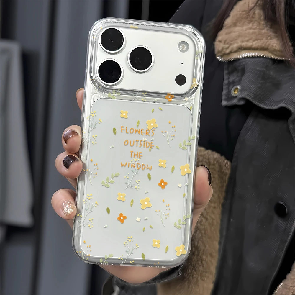 Flowers Outside The Window Case For Iphone 11 Pro Max 14 Air 13 Plus 12 15 16 17 Soft Lightweight Shock Shell Case Cover Funda