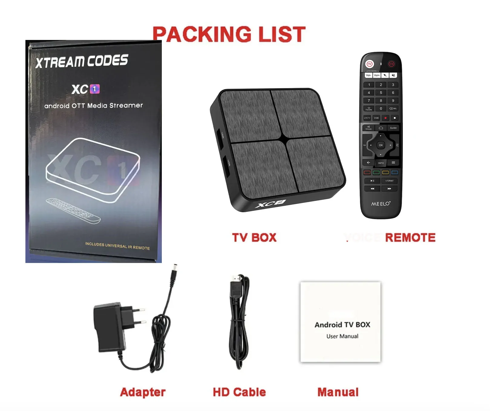 Xtream Codes XC1 Allwinner H313 2G+16G HD Android 10 TV Box Dual WIFI Media Player