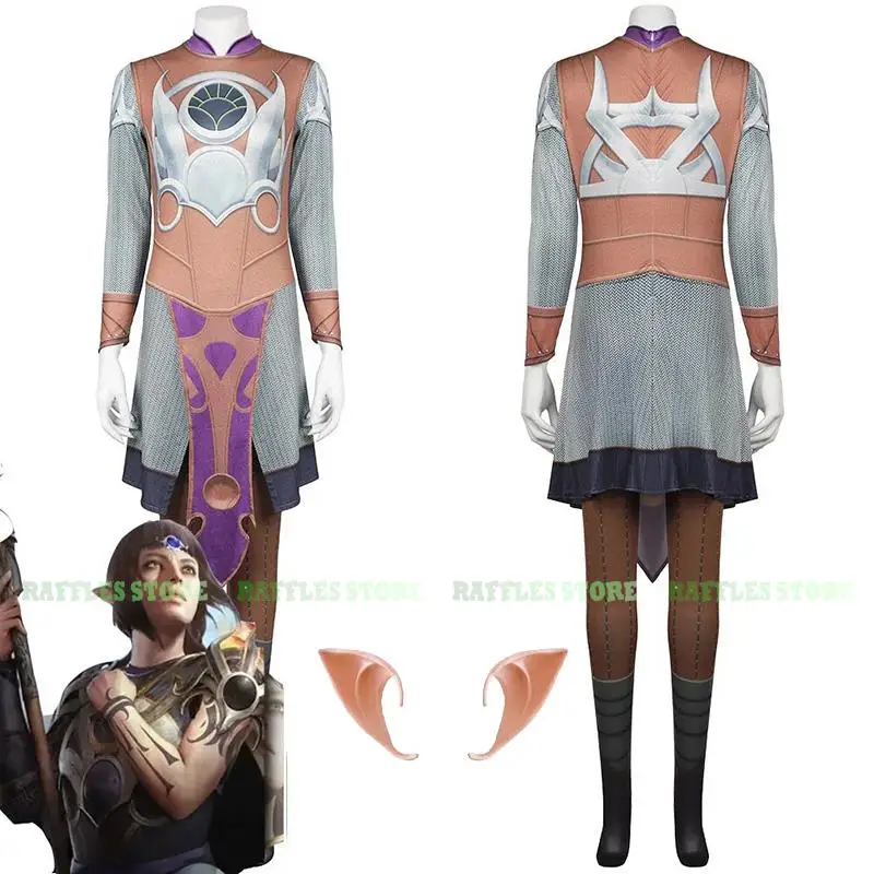 Shadowheart Cosplay Costume Ear Game Baldur Cosplay Gate Shadow Heart Disguise Women Outfit Fancy Halloween Party Clothes