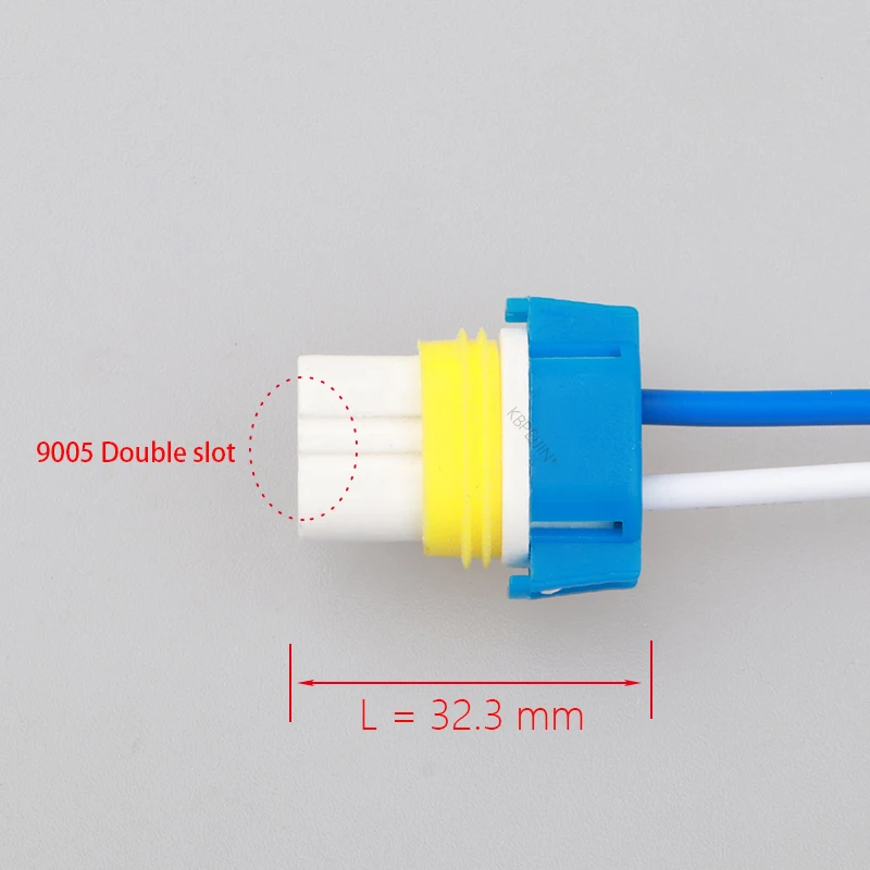 2x para Toyota Honda Chrysler Hyundai 9005 HB3 enchufe luces antiniebla conector cerámica arnés de cableado Accesorios