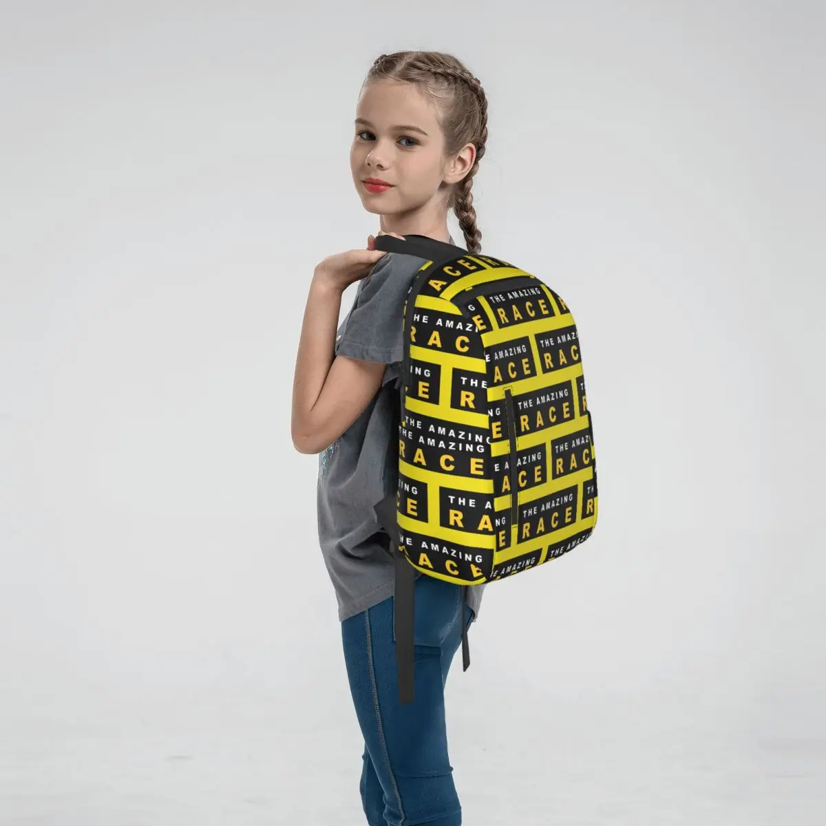 Roudtour Amazing Race Backpack Large Capacity Boys Girls BookBag School Bag Shoulder Bags for Men Women
