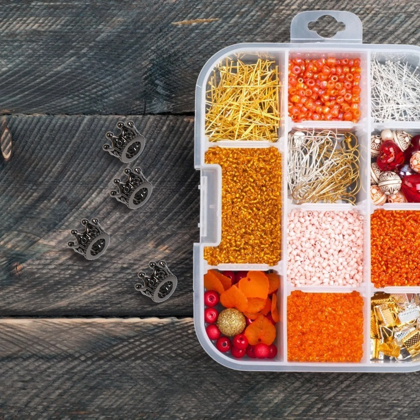 

20 pcs Mini Crown Charms Copper Zircon Decorations Diy Jewelry Making Supplies For Birthday Christmas Gift Crafts