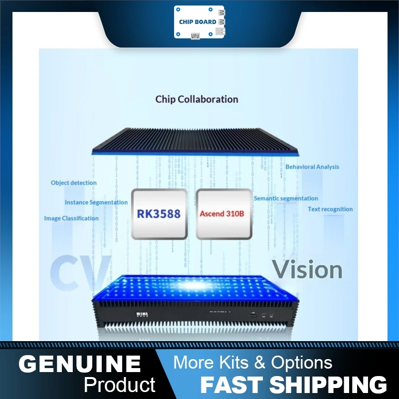 EMA RK3588 + Ascend 310B Edge Workstation, Dual Processor, 40T AI Compute, Smart Edge System