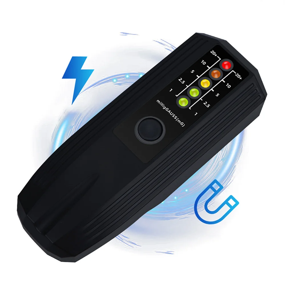 

Portable Electromagnetic Radiation EMF Tester Meter Digital Reader Handheld Black Measures Microwave Fridge Computer