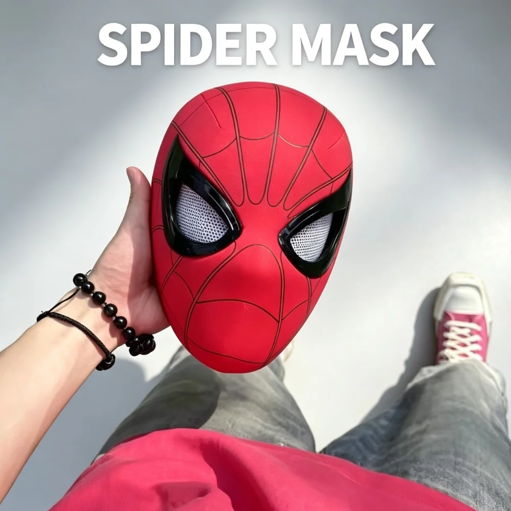 @*Hot Mask Headgear Cosplay Moving Eyes Mask 1:1 Creative Cosplay Head Cover Real Person Wear Halloween Party Costume Prop Gift view 2