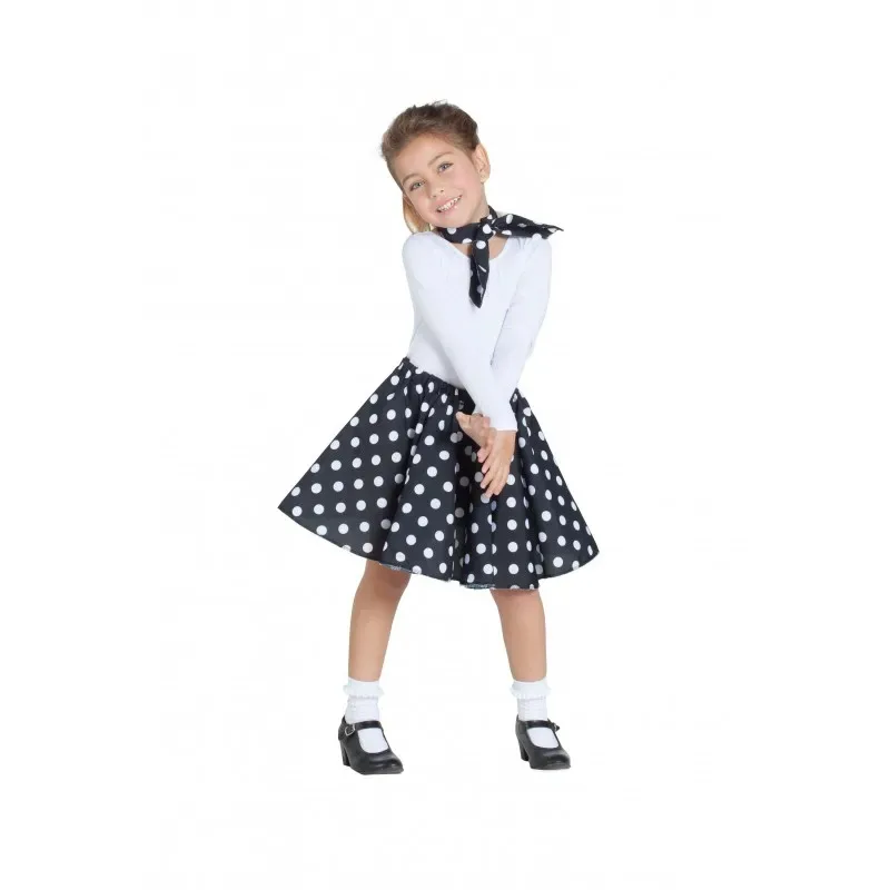 

Black skirt with petticoat and scarf Kimokawaii