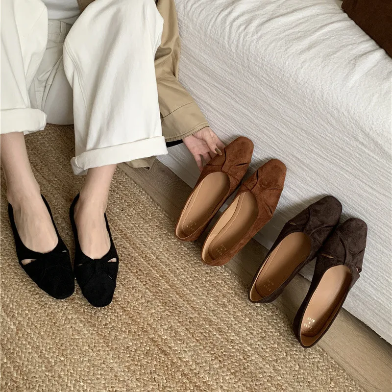 

Bailamos/женские топсайдеры на плоской подошве, новинка 2025, мягкие балетки, женская обувь без шнуровки на мелкой подошве, женская обувь на плоской подошве, шлепанцы