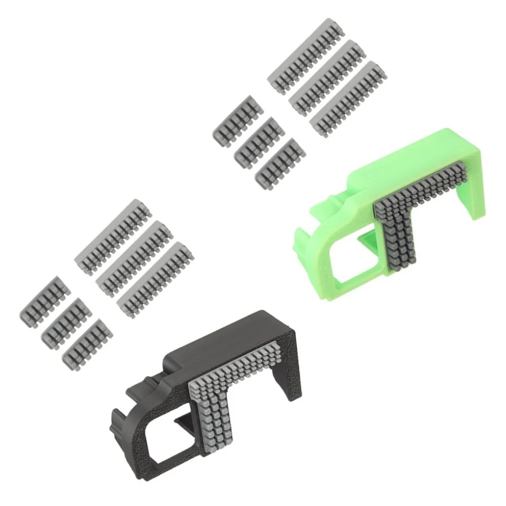 Ergonomic For 3D Printer Bed Cleaning Set with 2 Handles and 8 Quick-Swap Metal Brushes for Glass BuildTak and Resin Vats