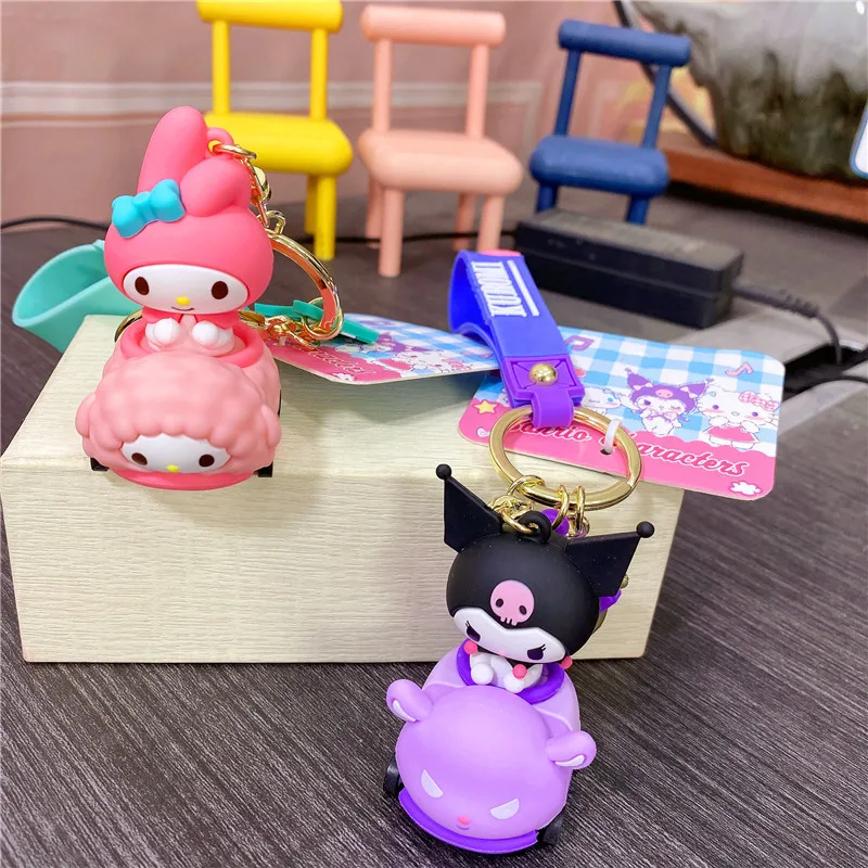 Брелок My Melody, брелок для ключей от машины, подарок для пары, подвесная сумка, подвесное украшение, мультяшный Hello Kitty Kuromi, милый праздничный подарок