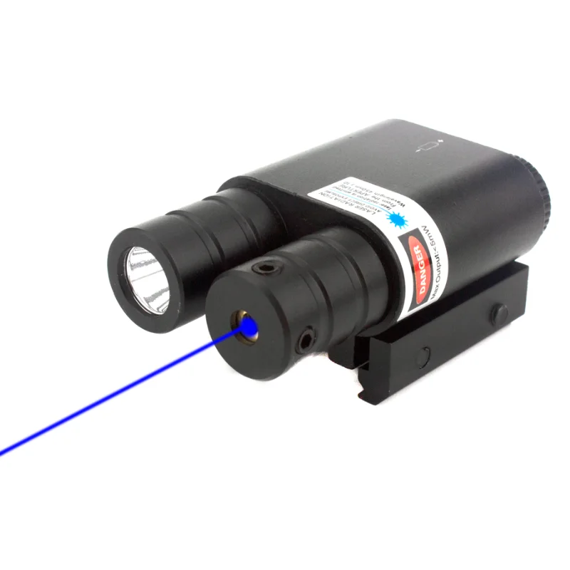 Tactical Laser Light fit for 20mm Picatinny Rail Rifle Laser Flashlight Battery Included Rifle Laser Light Combo