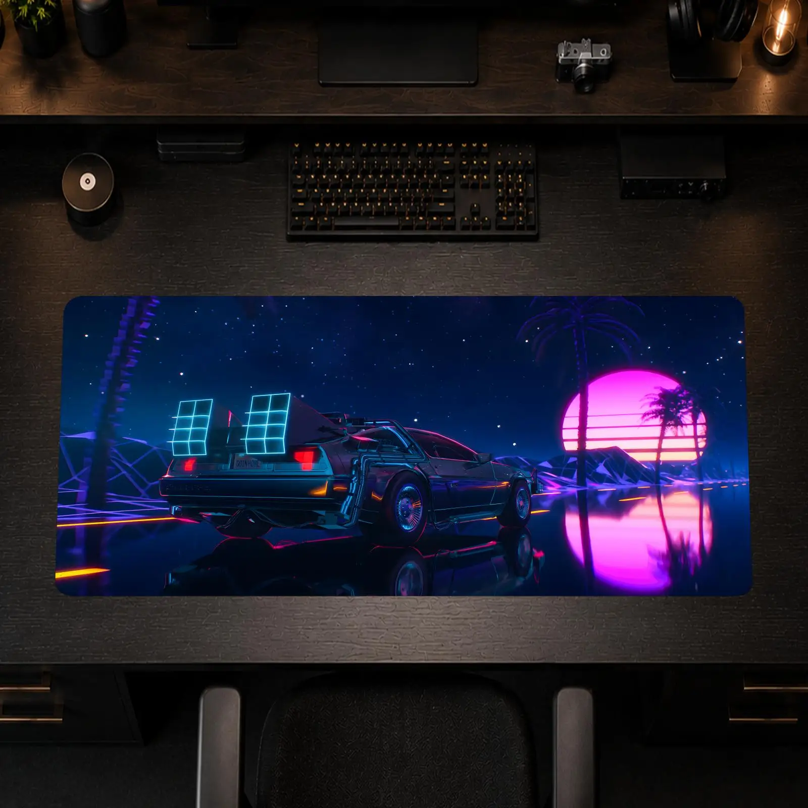 Cool Back to the Future Mouse Pad Gaming office Non-slip Desk Mat Diy Mousepad Large Game Keyboard overlock