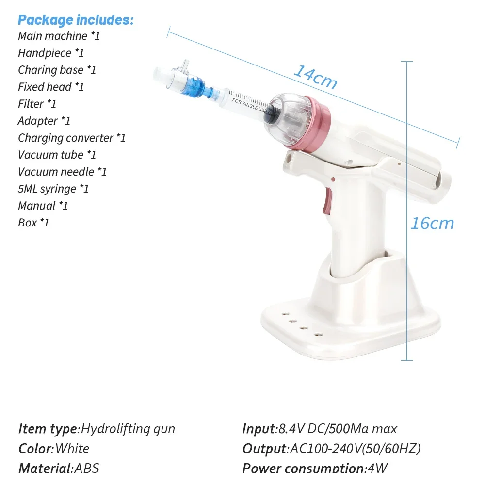 Hydrolifting Gun Korea Mesotherapy EZ Negative Pressure Meso gun Mesotherapy Hydrolifting Water Injector Microcrystal Injection