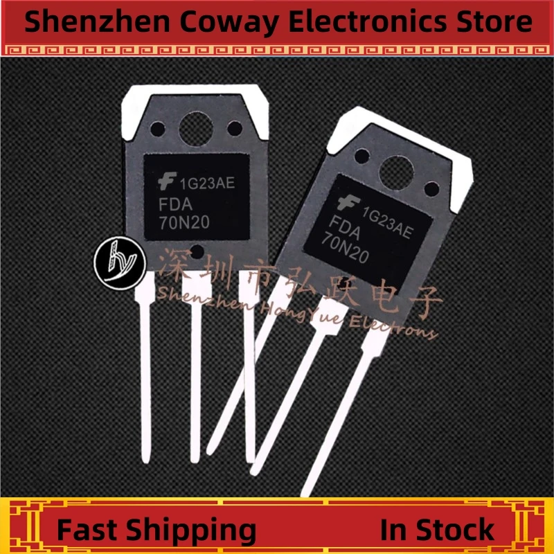 10PCS-30PCS  FDA70N20  TO-3P  70A 200V      In Stock Fast Shipping
