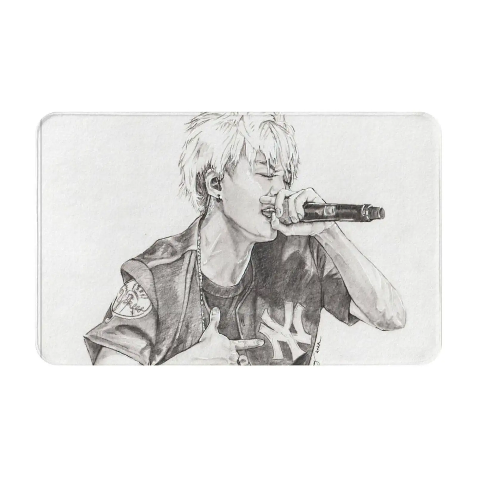 Summer Yoongi Soft Cushion Car Home Carpet Door Mat Minyoongi