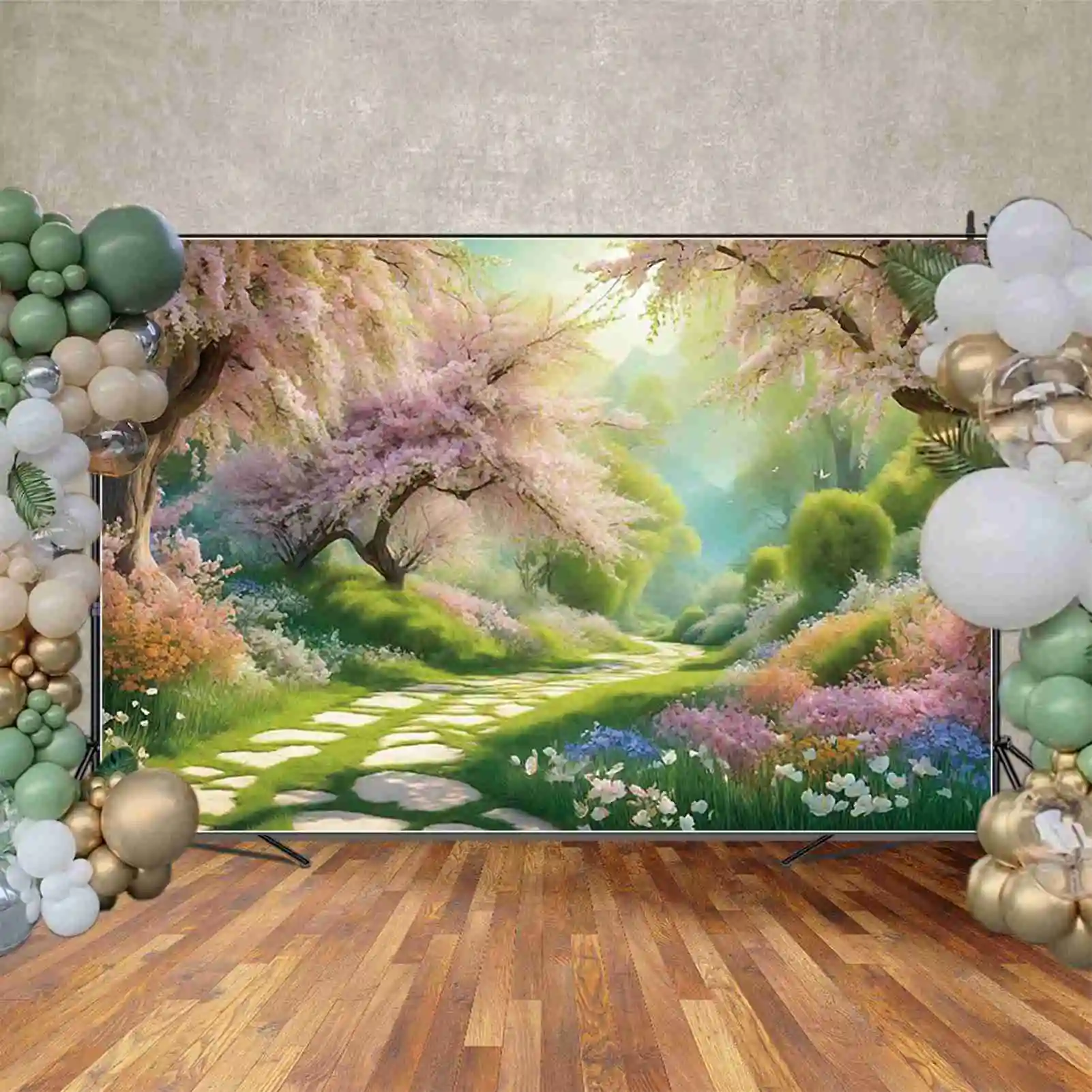 MOON.QG Christmas 2025 Photography Background Xmas Tree Window New Year Photozone Backdrop Children Studio Photocall Accessories