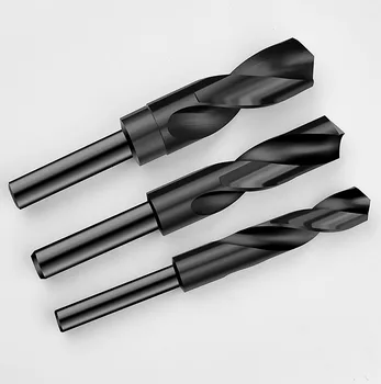 1 szt. Czarne wiertło kręte 10mm/12.7mm (1/2 cala) Shank wiertła HSS metalowe narzędzia do wiercenia otworów do obróbki drewna 12mm-35mm