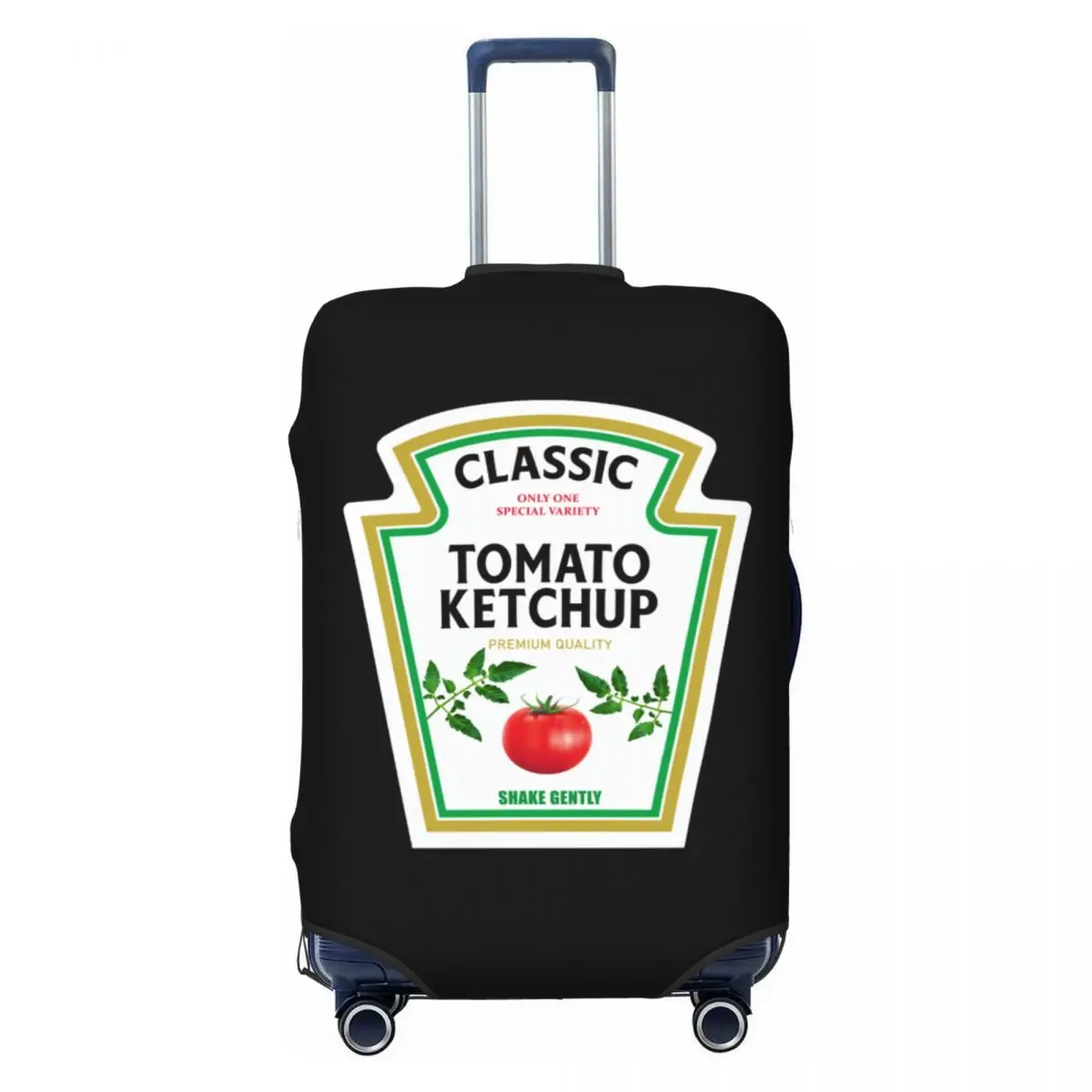 

Custom Ketchup Halloween Costume Matching Mustard Mayo Luggage Cover Fashion Suitcase Protector Covers Suit For 18-32 inch