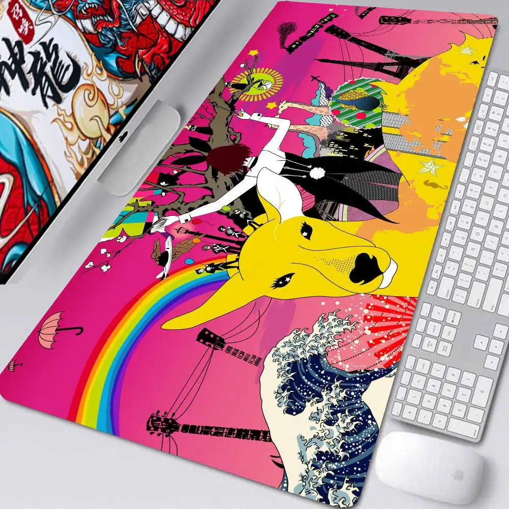 Anime The T-Tatami Galaxy Mousepad Non-slip Suitable For Office Computers Laptops E-sports Game Desk Mats XXL Keyboard