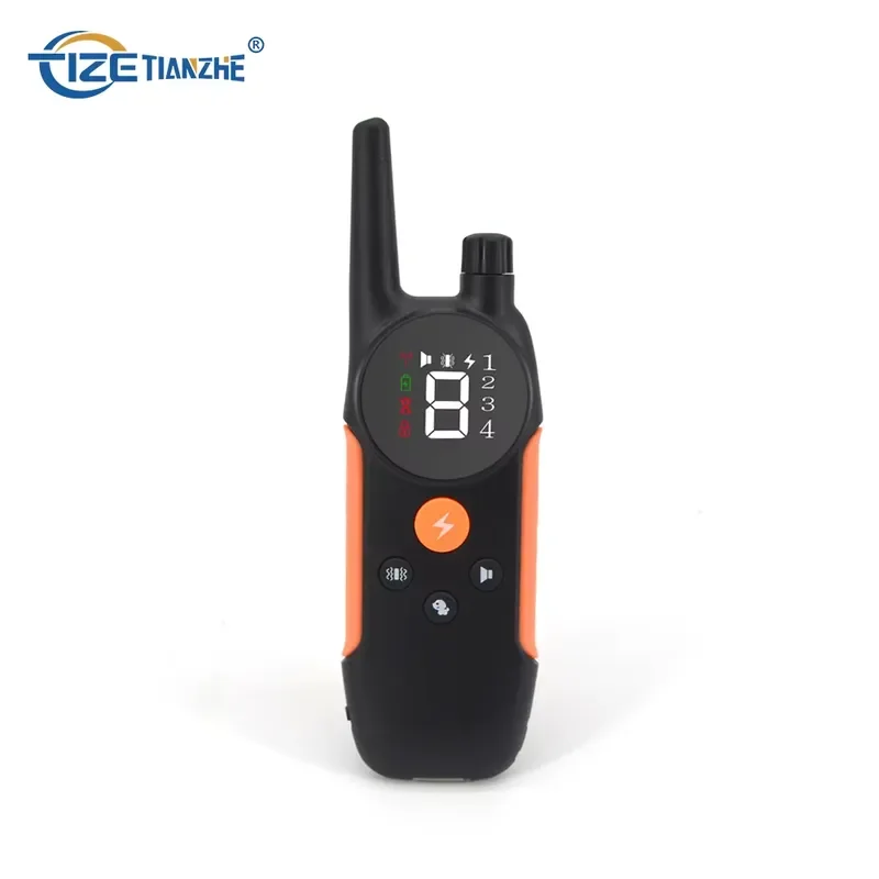 For TIZE TZ-912 Rechargeable Waterproof Electric Shock Dog Training Collar with 600 M Range Plastic Remote Control New