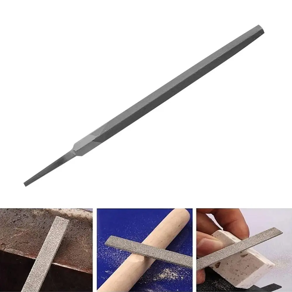 6/8/10/12/14 Inch Steel Files Middle Tooth Triangle Saw Files For Sharpening Straightening Grinding Wood Carving Metal