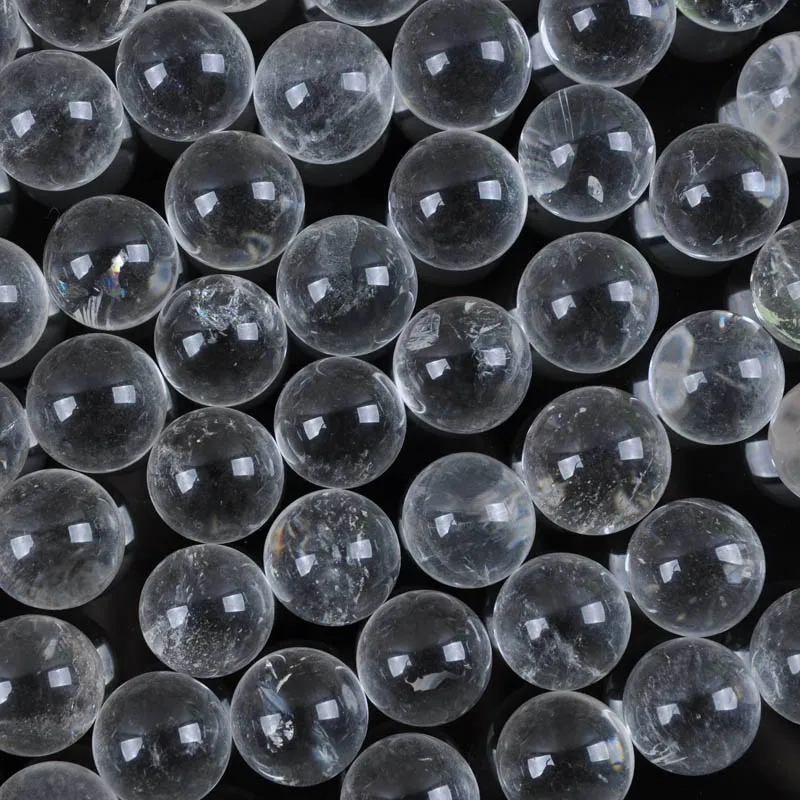 Clear Quartz Crystal Natural Round Bead GEM Pendant Jewelry S331