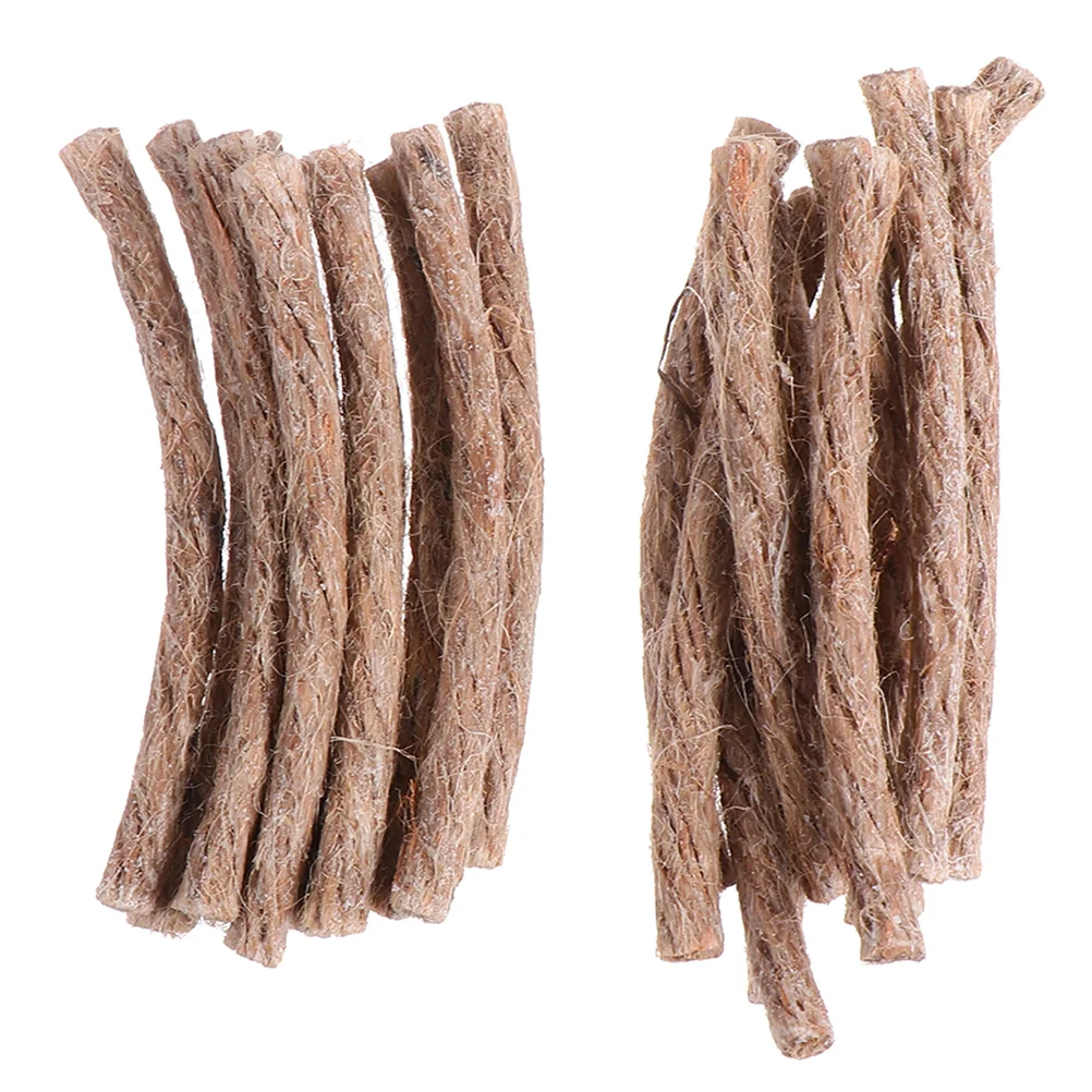 20 Pcs Kindling Lighters Survival Wick Camping Fire Starters Jute Rope Cord